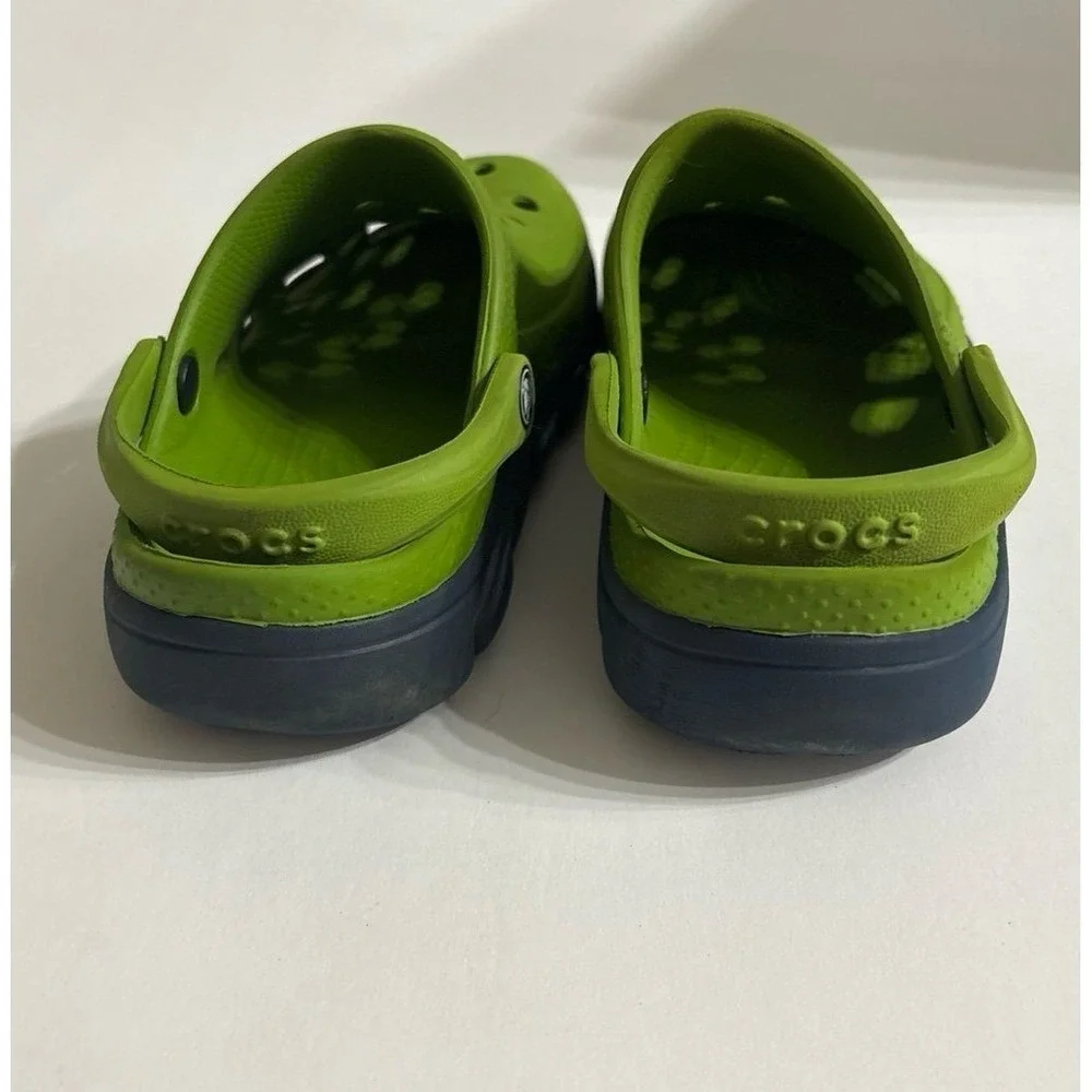 Crocs Duet Green & Navy (Sz. c10/11)